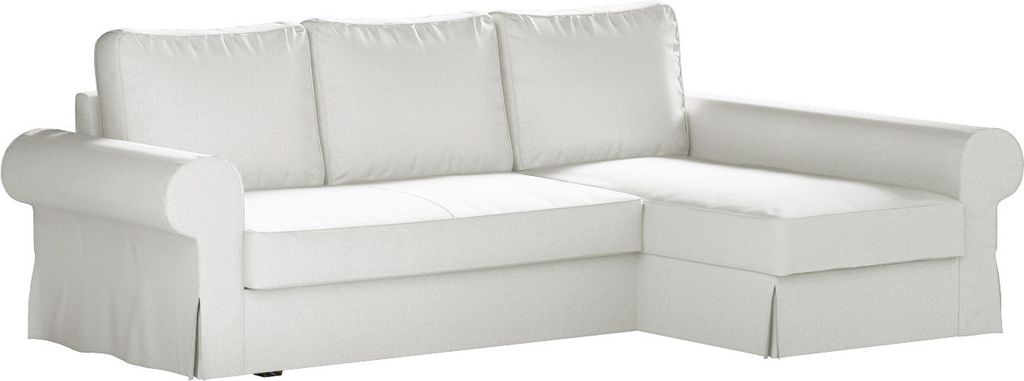 Dekoria Bezug für Backabro Bettsofa / Recamiere, creme, Bezug für Bettsofa Backabro mit Recamiere
