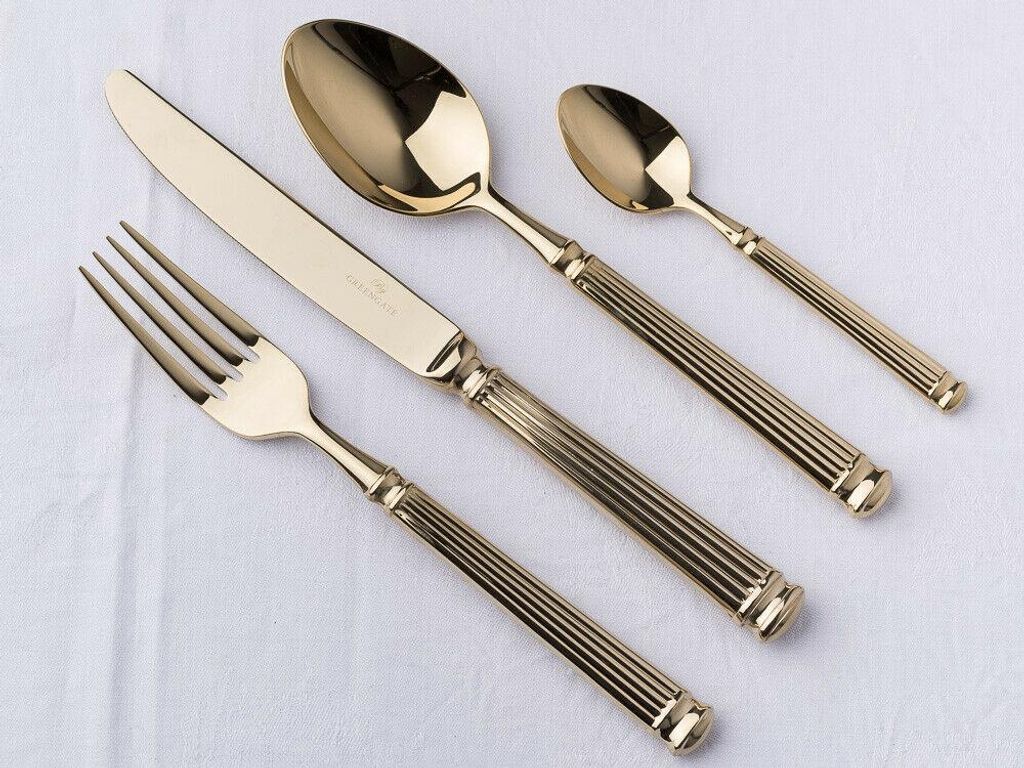 Gate Noir GreenGate Besteck Set 4-tlg gold Löffel Messer Produktbild 