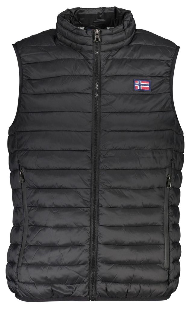Ärmellose Herren-Daunenjacke Schwarz – Leicht, Stilvoll, Funktional