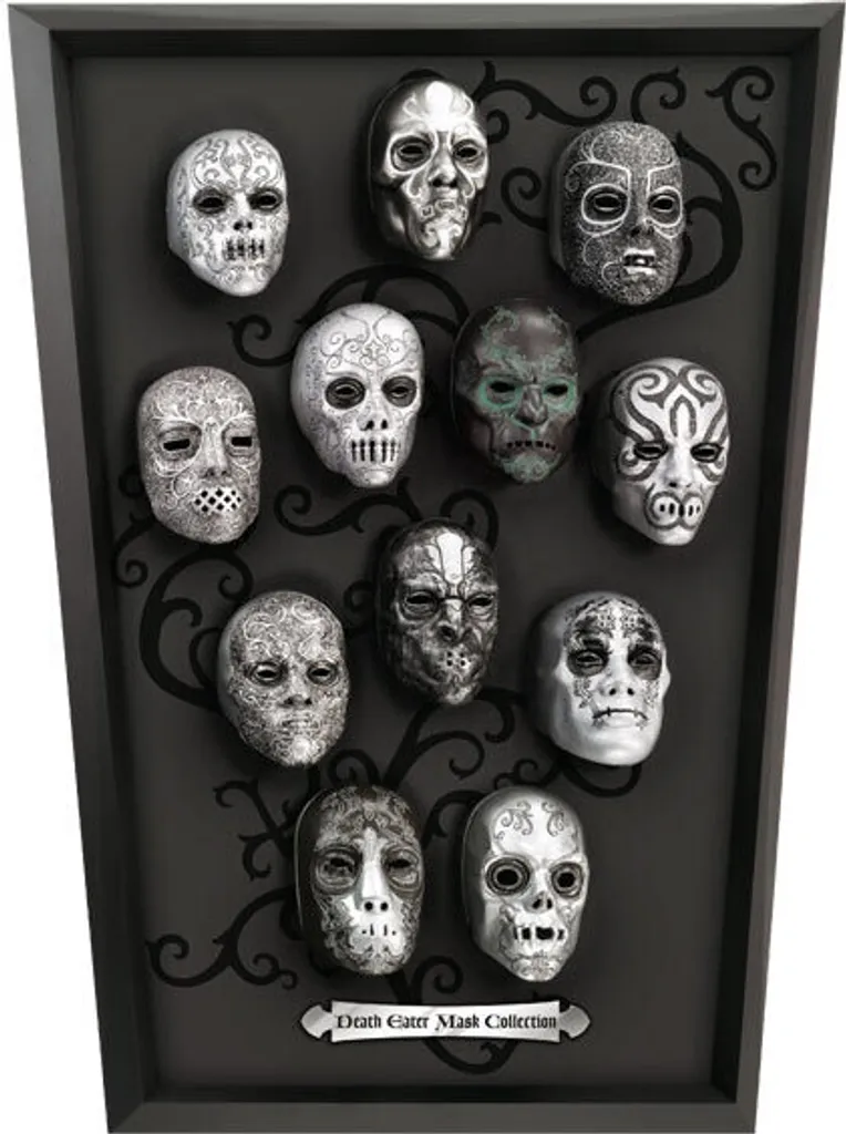 Set Masques de Mangemorts Harry Potter Finition Argentée Noble Collection