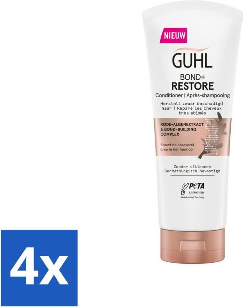 Guhl - Conditioner - Bond+ Restore - 200 ml - Vorteilspack - 4 Stücke