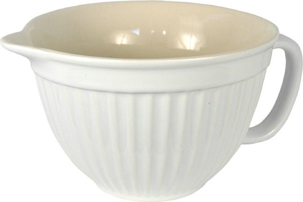 IB Laursen MYNTE Rührschüssel Weiß Keramik Geschirr PURE WHITE 1700 ml Schale