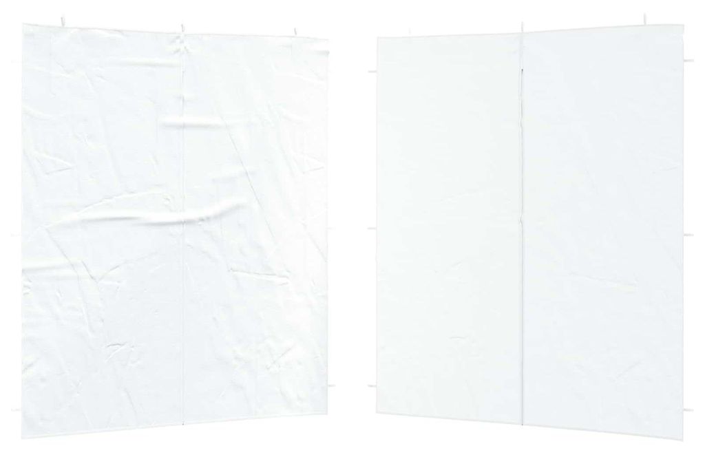 vidaXL Partyzelt-Seitenteil 2 Stk. 200 x 195 cm Weiß PE und Produktbild 
