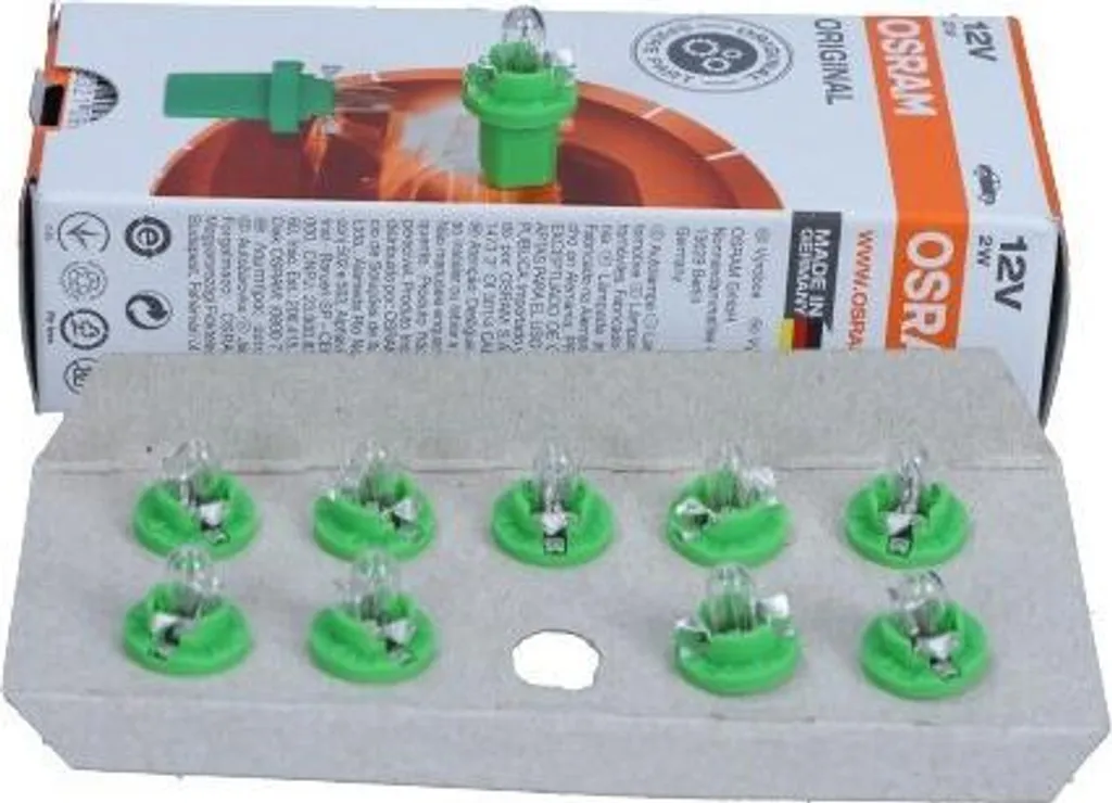 Ampoule Osram B8,5d Original Line 12V 2W pour Tableau de Bord 2mm