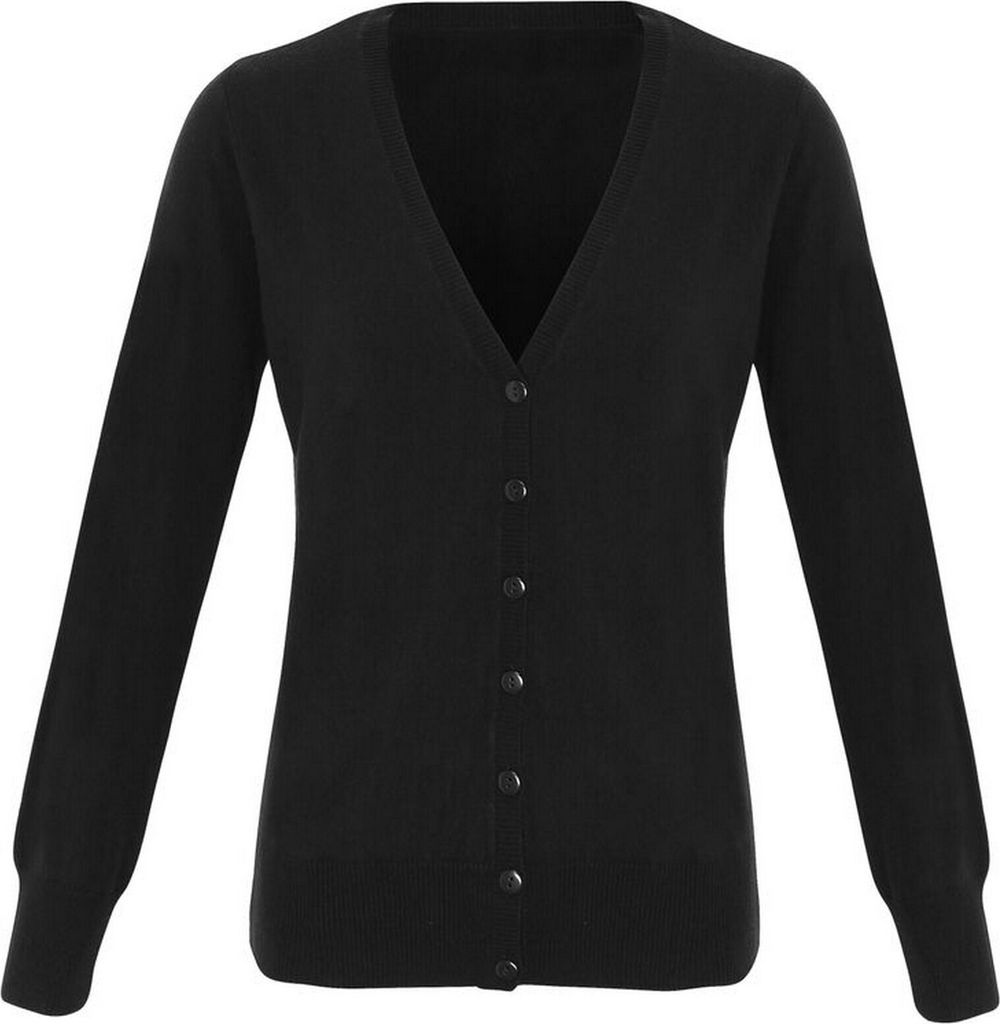 Premier - "Essential" Strickjacke für Damen RW6595 (42 DE) (Schwarz)