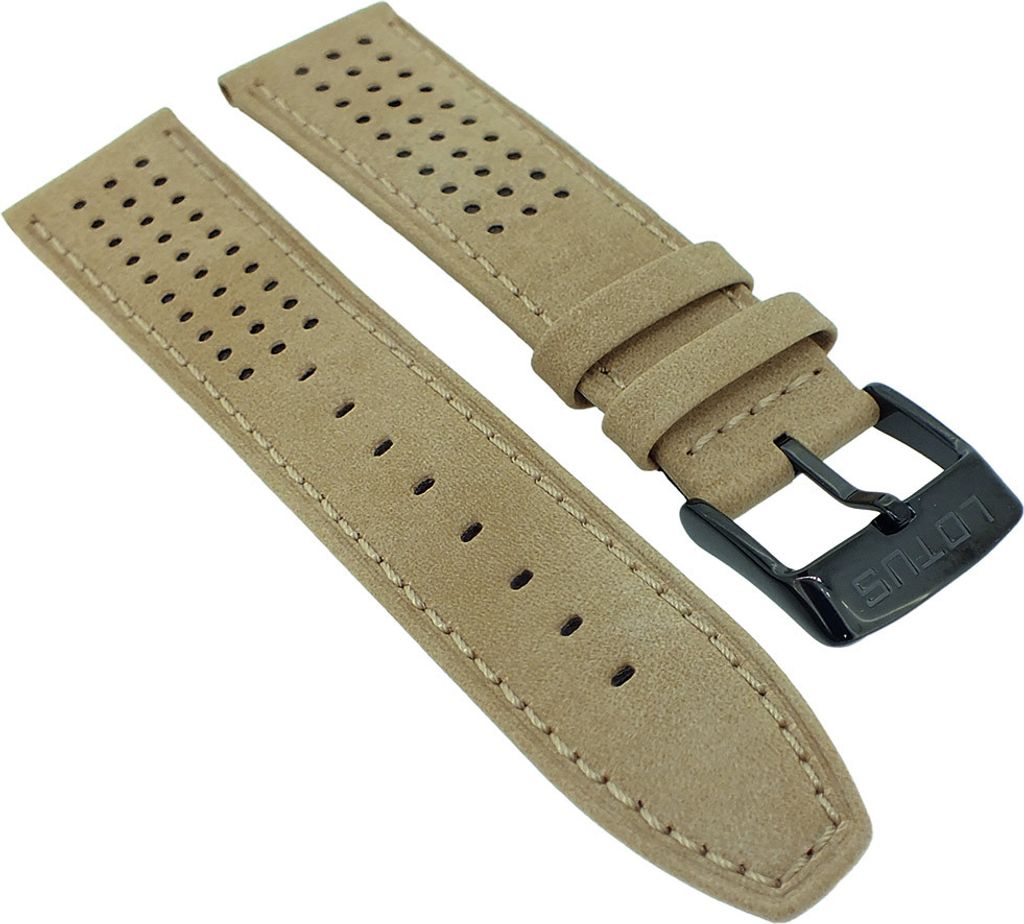 Lotus Watches → Uhrenarmband 22mm Leder beige → 18567 18567/1