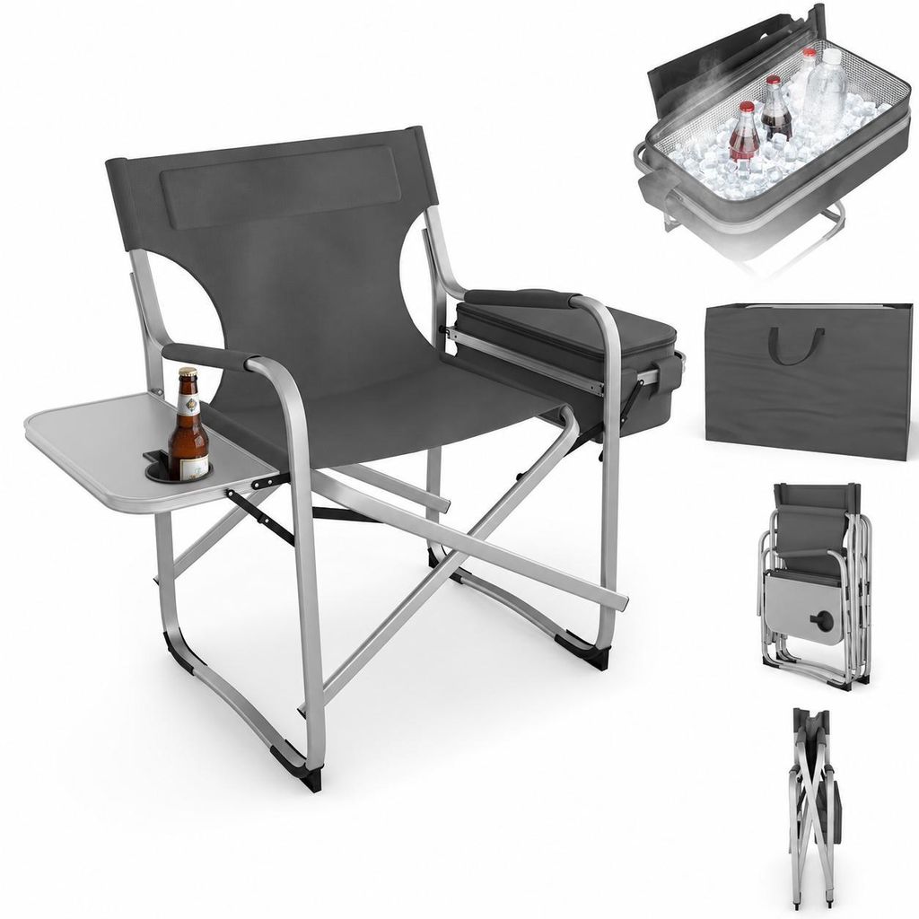 ONBEST Campingstuhl | mit 16L Kühltasche | Seitentisch | Produktbild 