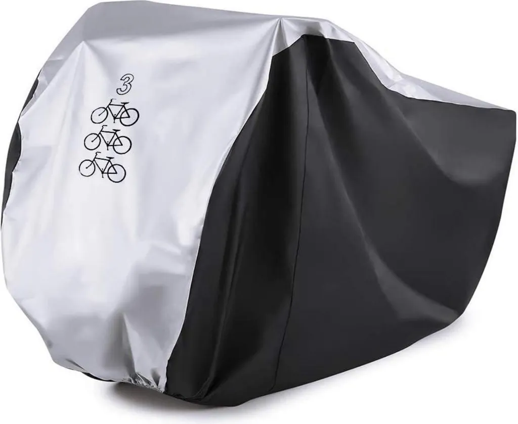 Housse pour 3 vélos en Nylon 190T imperméable avec sac de rangement