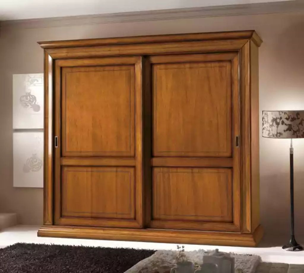 Brauner Klassischer Luxus Kleiderschrank Schlafzimmermöbel Design Neu