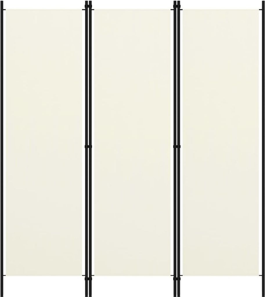 3-tlg. Raumteiler Weiß 150x180 cm