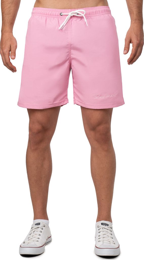 Reichstadt Herren Regular Fit Badehose Mid Waist 25RS073 Light Pink XL