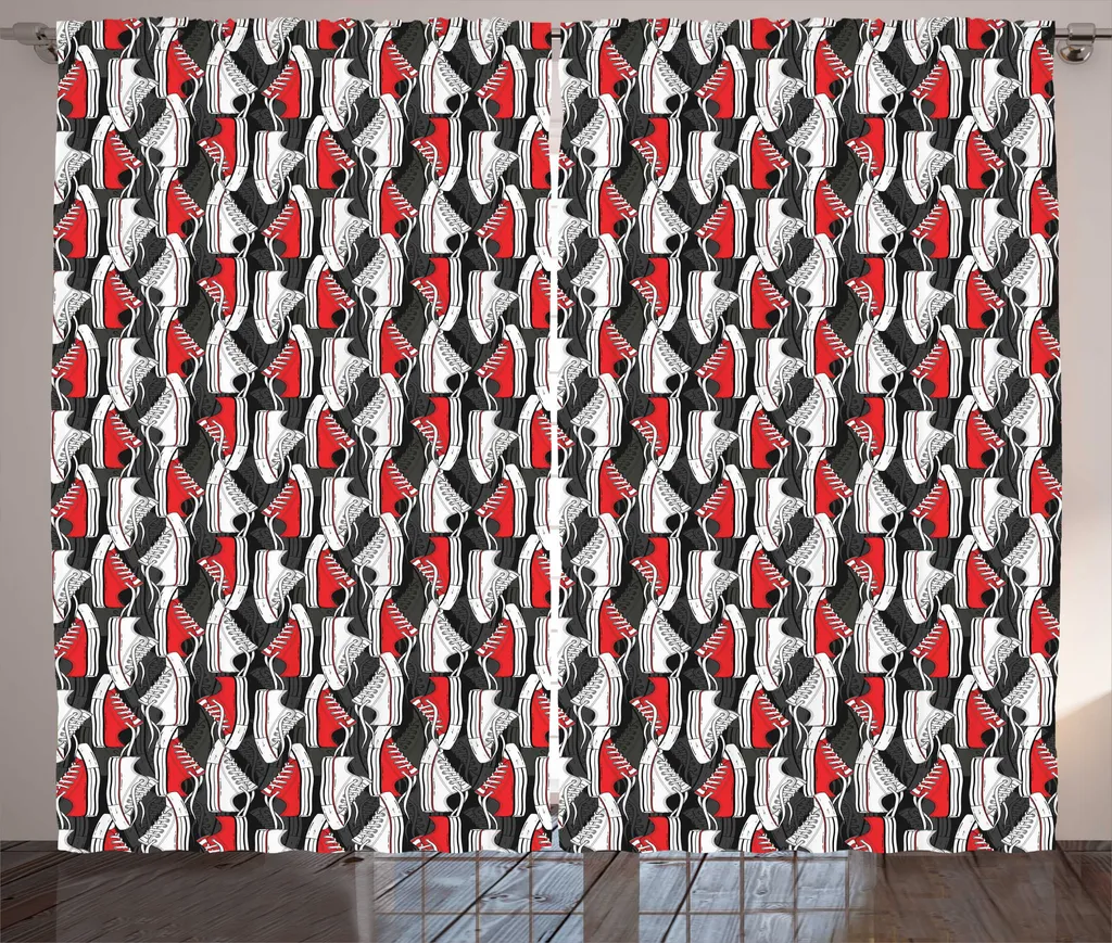 Tenda Chic ABAKUHAUS 280x175 cm - Stile Rustico e Cartoon Vintage