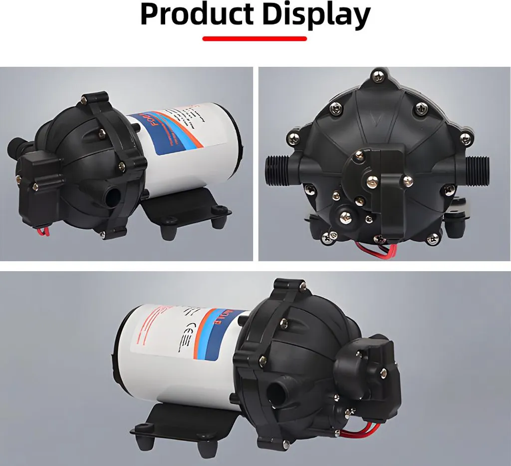 Pompe de transfert 12V pour jardin et yacht auto-amorçante 5,5 GPM