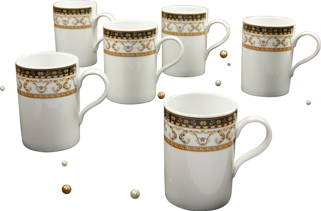 CreaTable, 15087, Majestosa Schwarz, Kaffeebecher 6-tlg, Produktbild 