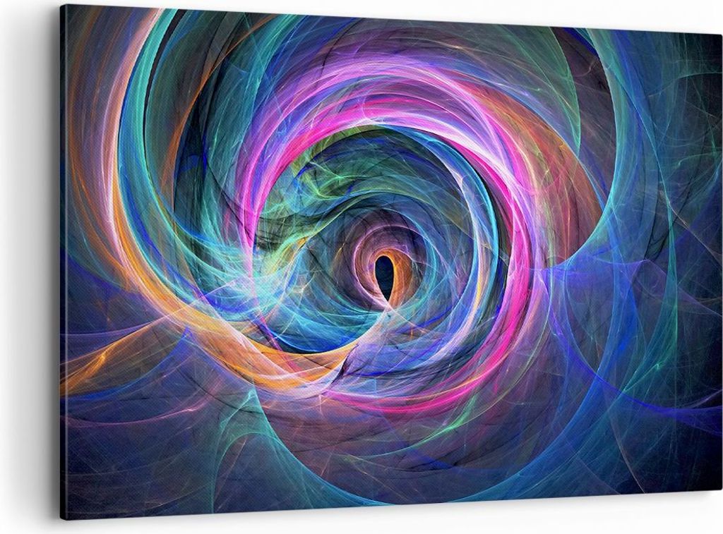 Bild auf Leinwand - Leinwandbild - Abstraktion modern - 100x70cm - Wand Bild - Wanddeko - Leinwanddruck - Bilder - Kunstdruck - Wanddekoration - Le...