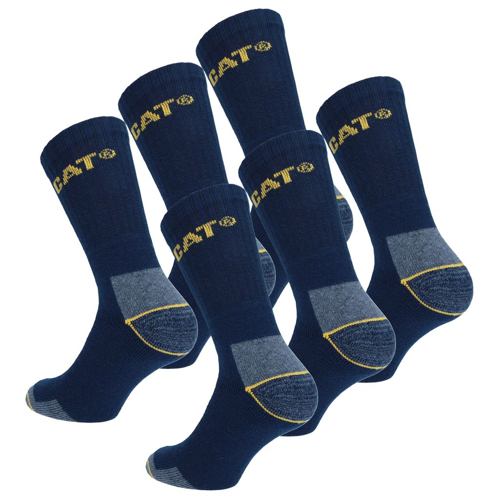 Caterpillar 6 Paar Socken / Arbeitssocken Verstärkte Spitze Produktbild 