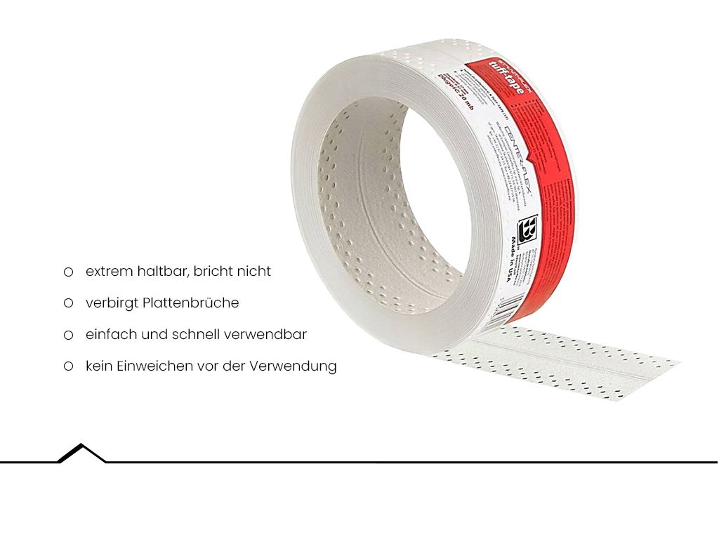 STRAIT-FLEX TUFF-TAPE Eckschiene Trockenbau Gipskarton Produktbild 
