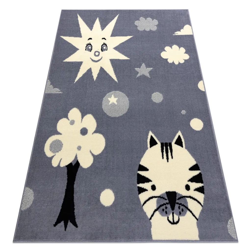 Tapis résistant gris 120x160 BCF FLASH Smile 3992 : Anti-poussière