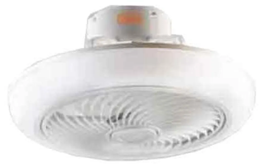 Ventilateur de plafond avec éclairage Ø 40 cm 20W à 5 pales blanches