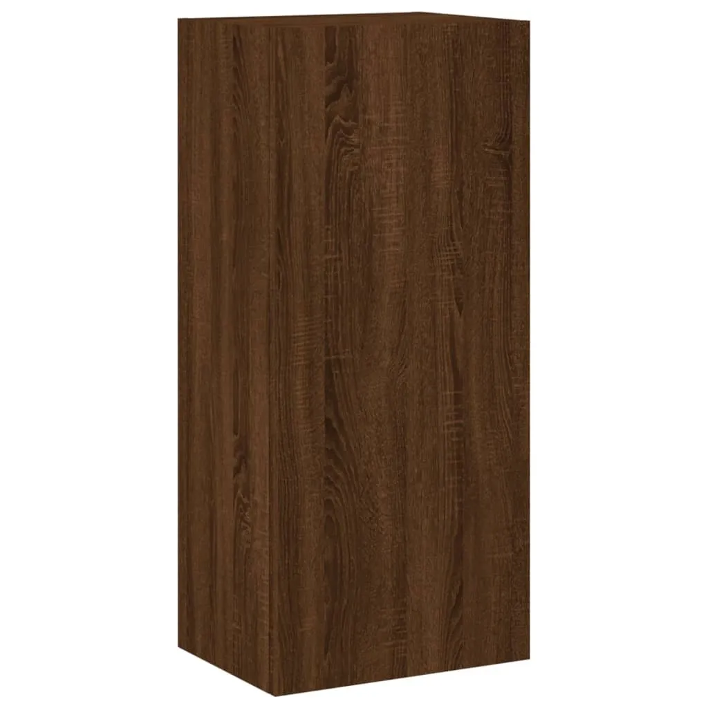 SYFAX™ Mobile Porta TV Sospeso 90cm Rovere Marrone Moderno Salvaspazio
