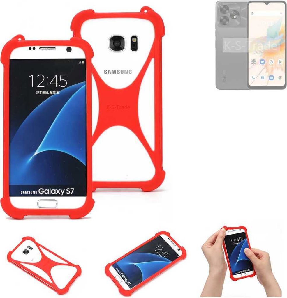K-S-Trade Handy-Hülle kompatibel mit UMIDIGI A15C Schutz-Hülle Bumper Silikon Schutz Hülle Cover Case Silikoncase Silikonbumper TPU Softcase