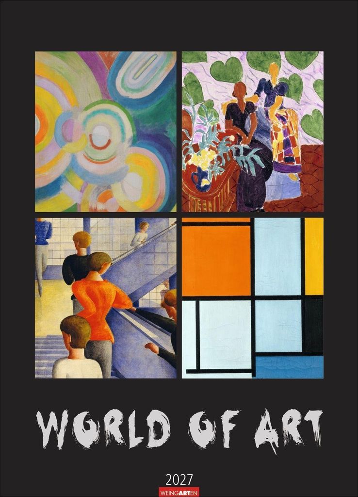 Wandkalender 2027 Klassische Moderne: Mondrian, Klee, Schlemmer, 49 x 68 cm