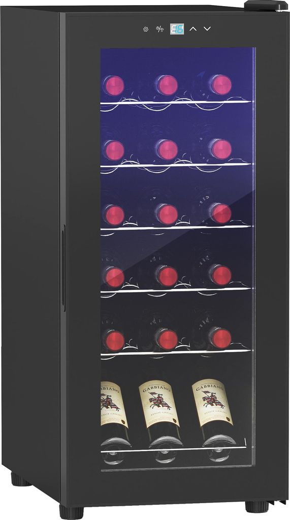 HOMCOM Weinkühlschrank Kompressor für 18 Flaschen, 50L Produktbild 