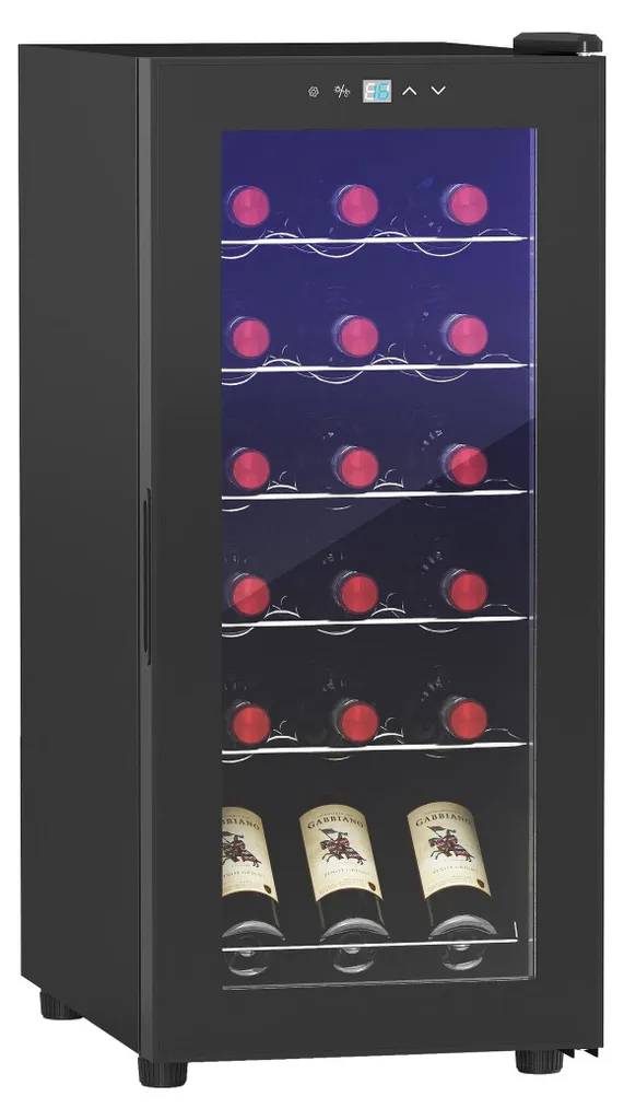 Cave à vin silencieuse sans vibration pour conserver 18 bouteilles à 5-18°C