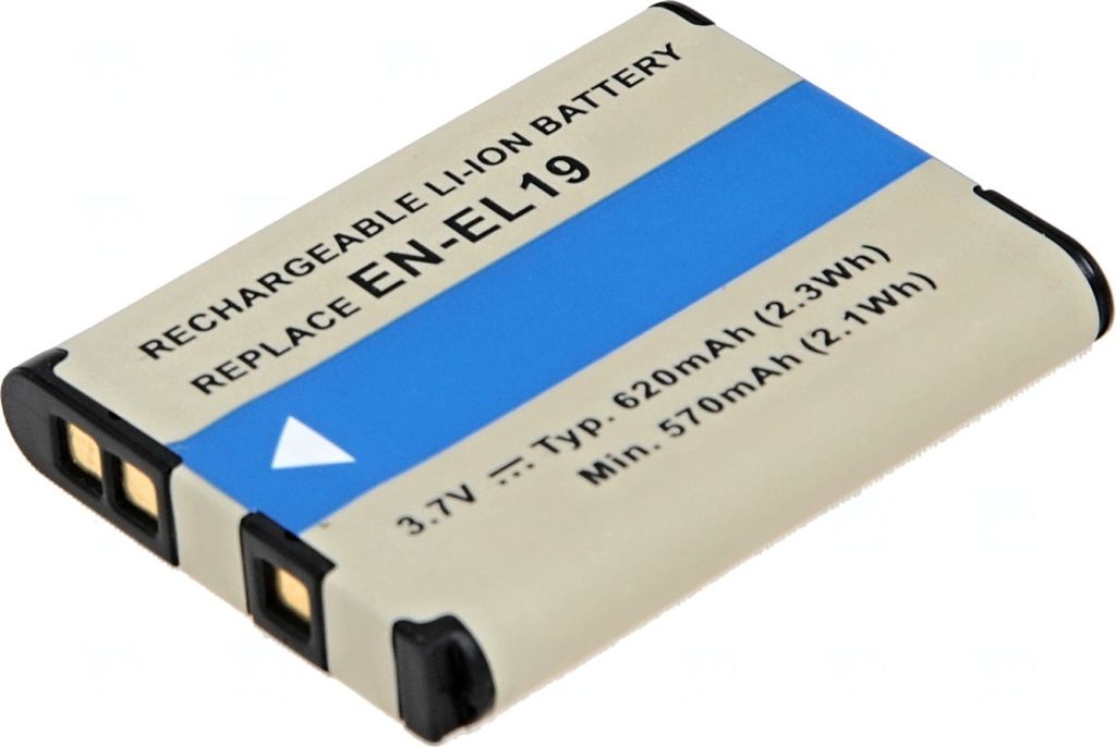 Batterie T6 Energie Nikon EN-EL19, NP-BJ1, 620mAh, 2.3Wh, black