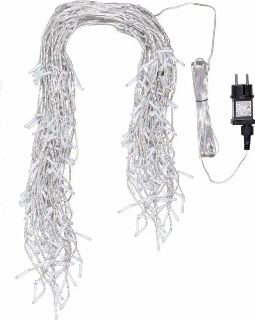 Guirlande stalactite 400 LED transparent 10,3m basse consommation - 3