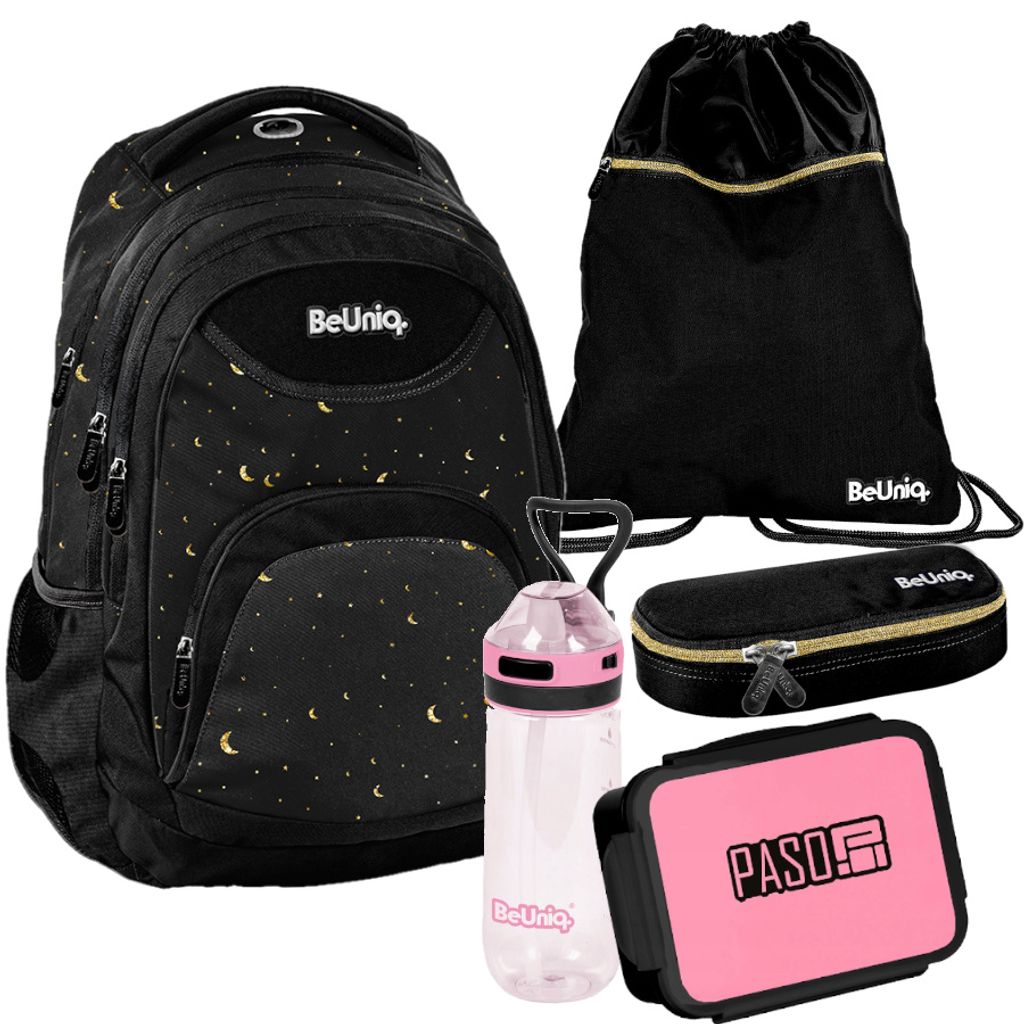 Sac à dos scolaire BeUniq GOLD - Lot de 5 pièces Image du produit 