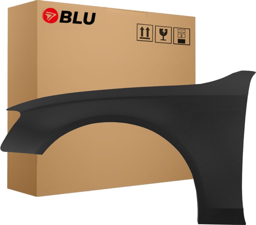BLU Kotflügel Passend für Audi A4 B8 S4 LZ7L Links Schwarz LavaGrau | 2011-2015 | Vorderseite Vorne | Lackiert | Einbaufertig