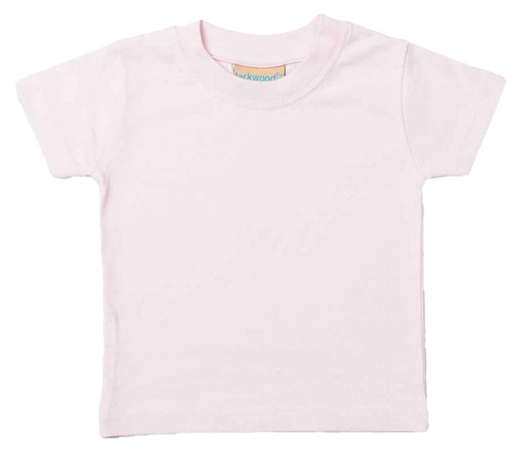 Larkwood - T-Shirt Rundhalsausschnitt für Baby LT5937 (68) (Blassrosa)