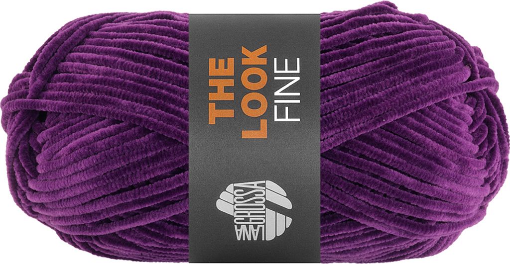 Lana Grossa - The Look Fine 0111 aubergine Produktbild 