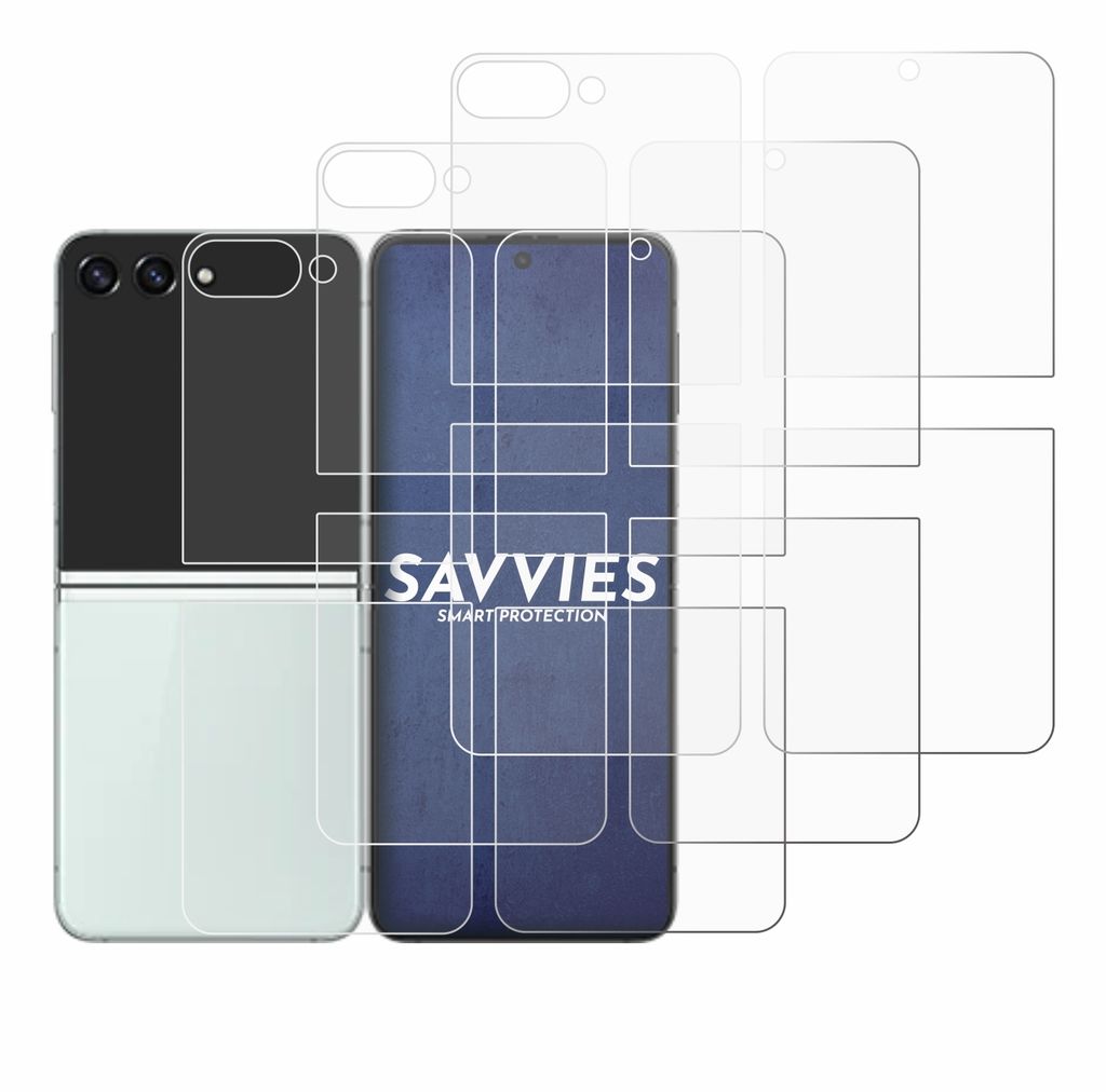 6x Savvies Schutzfolie für Samsung Galaxy Z Flip 5 Produktbild 2