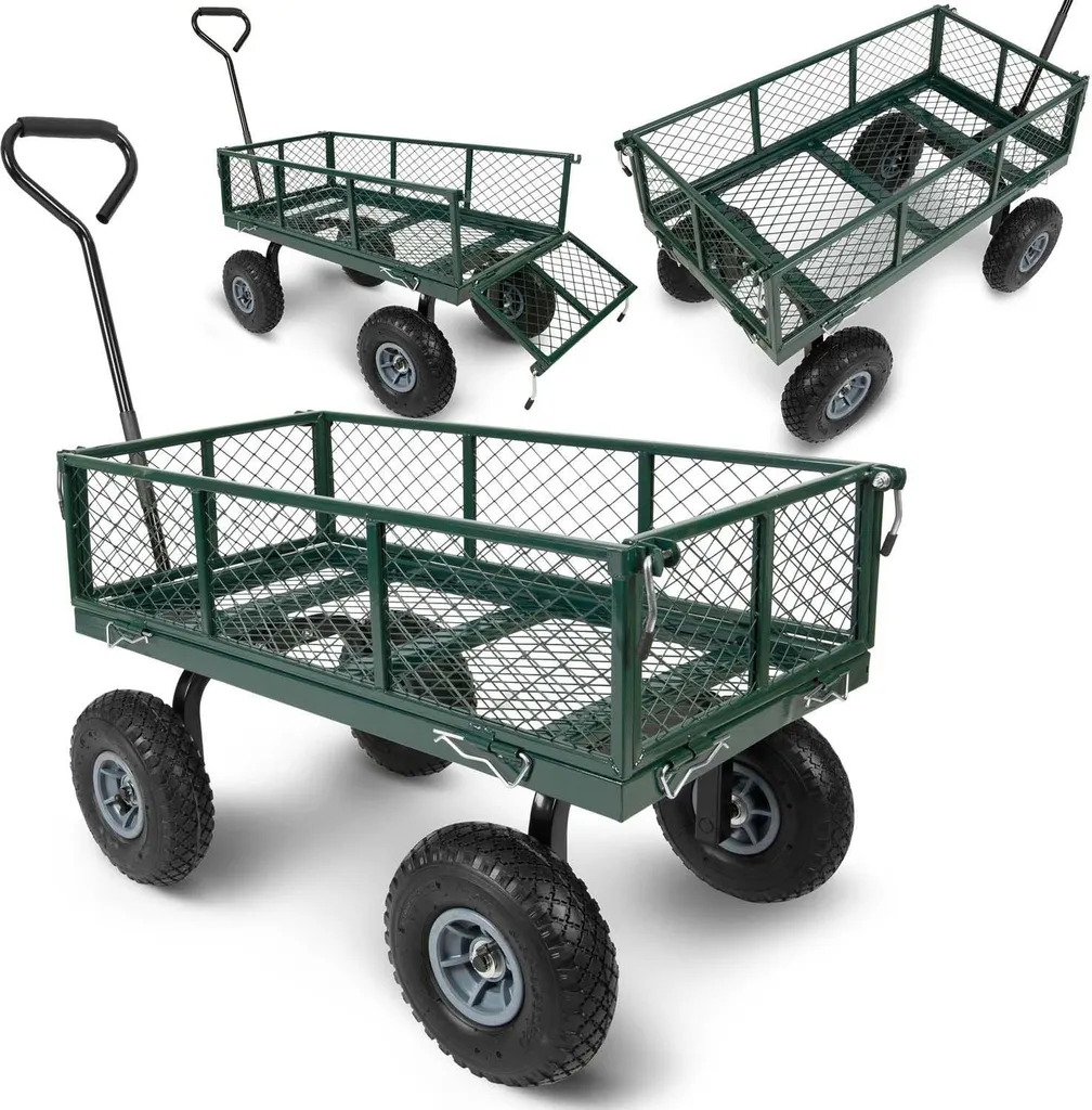 Chariot de Transport Jardin 100L - Fonction Bascule Humberg HM-509