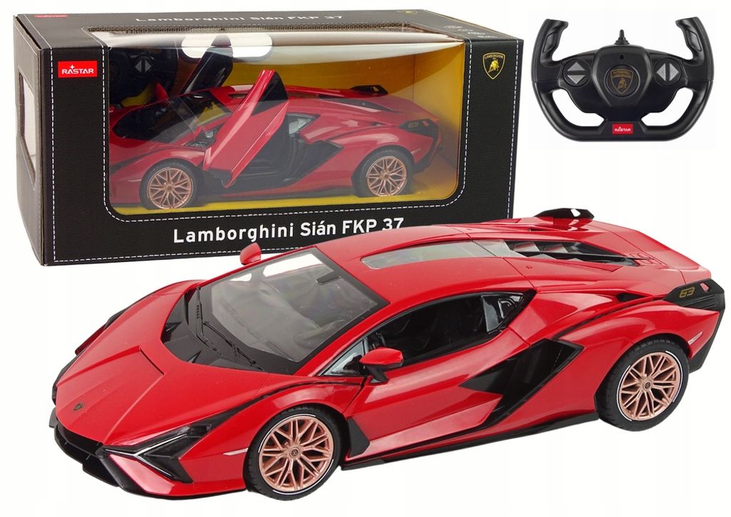 R/C Lamborghini Sian FKP 37 Rastar 1:14 Rouge avec Image du produit 
