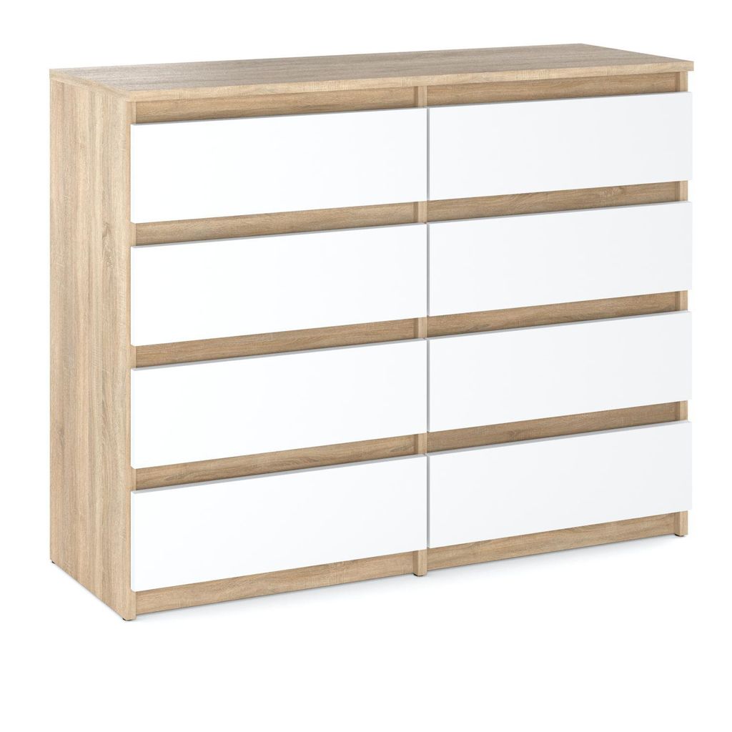 A dresser with eight drawers.