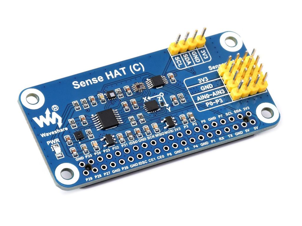 WaveShare Sense HAT for Raspberry Pi Onboard Multi Powerful Sensors
