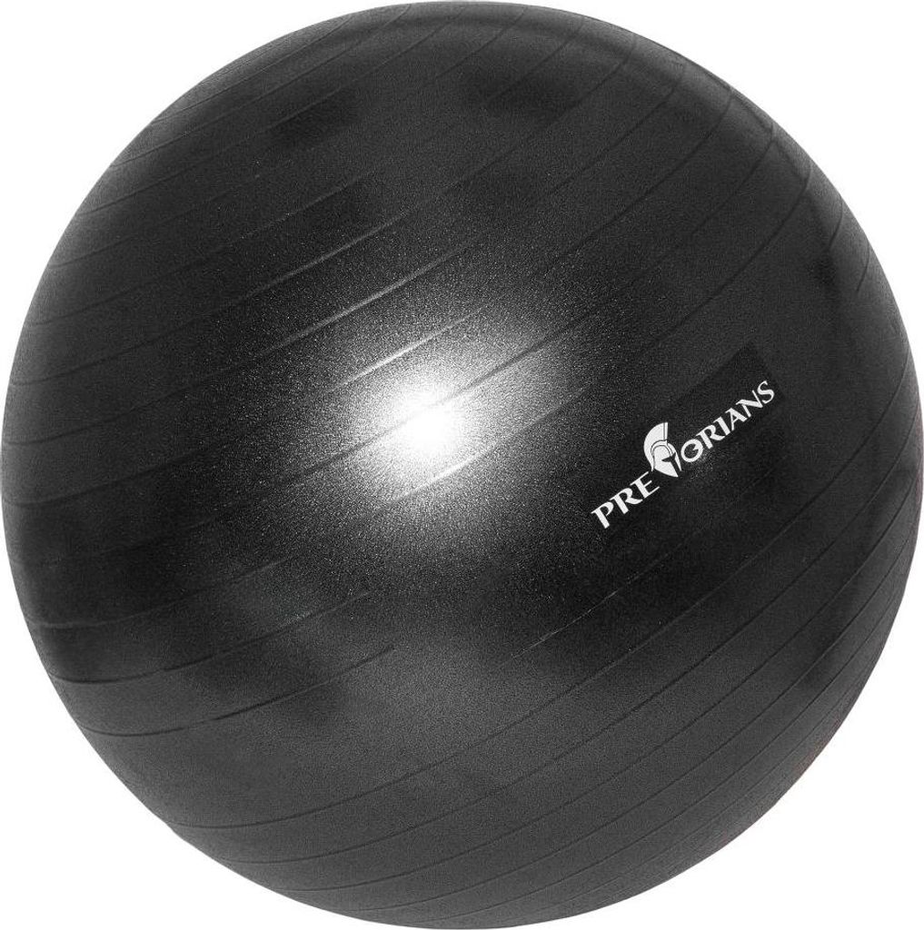 Gymnastikball 65 cm Anti Burst Fitnessball Sitzball Yoga-Ball bis 100 kg Schwarz