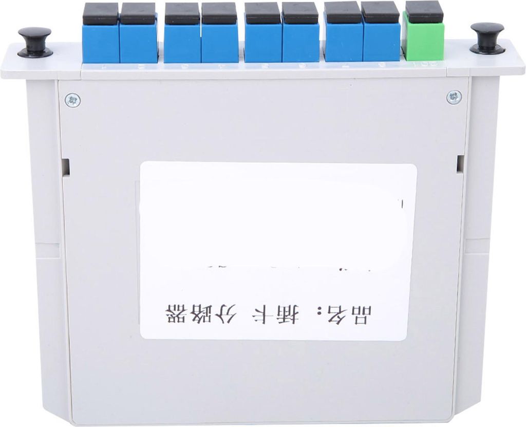 Hochwertiger 1x8-Glasfaser-Splitter mit PLC für optische Kommunikationssysteme und Stromversorgung