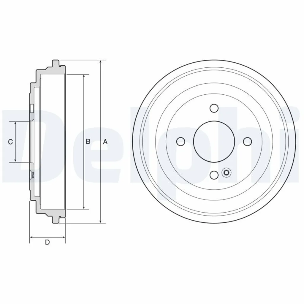 Éliminez les Bruits de Freinage avec le Tambour Arrière Delphi BF633 x2