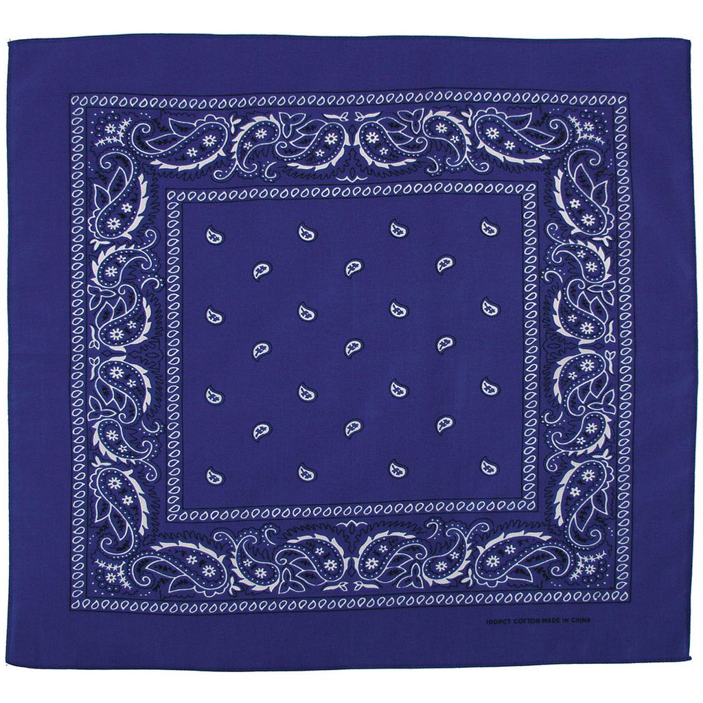 MFH Bandana, royalblau-weiß, ca. 55 x 55 cm, Baumwolle Produktbild 