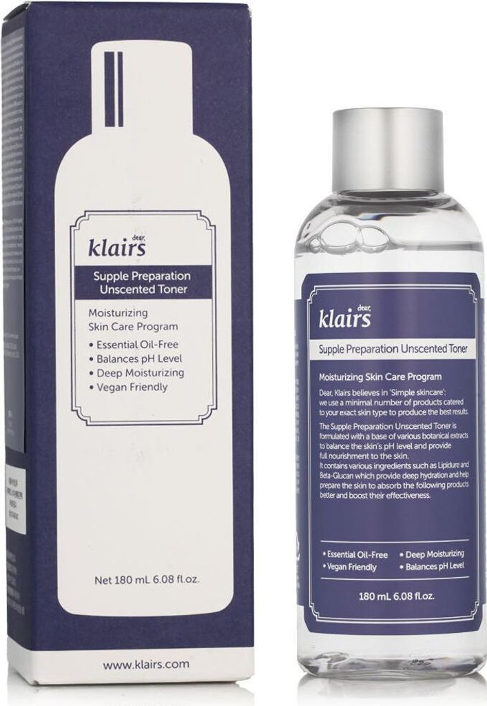 Klairs Supple Preparation Tonico non profumato 180ml Immagine del prodotto 