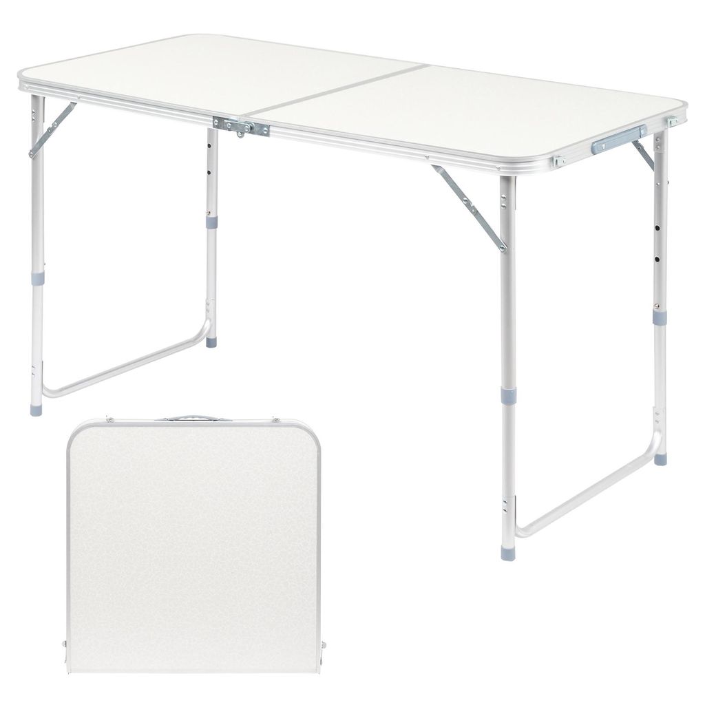 LEADZM Klapptisch klappbar 120 x 60 x 55-70 cm Tragbarer Produktbild 