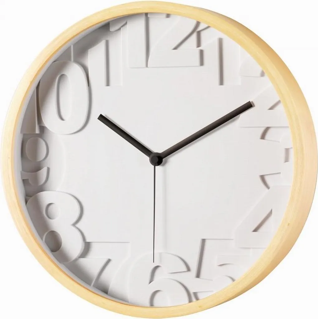 Horloge murale analogique Pevanda PEV LS-03W-A pour salon ou bureau chic