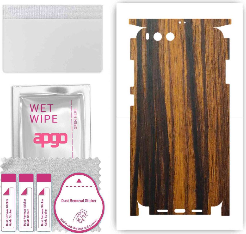 apgo Rückseite + Seiten Schutzfolie, Skin, kompatibel mit Xiaomi Mi 6, Hinten Displayschutzfolie aus Vinylfolie, kratzfest, einfache Montage - Tig...