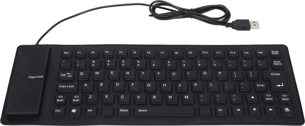 Clavier souple en silicone, Câble USB, Silencieux, Doux, Image du produit 