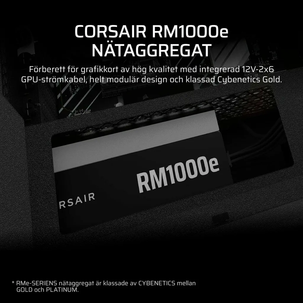 Bloc d'alimentation Corsair Noir idéal pour l'assemblage de PC gaming - 3