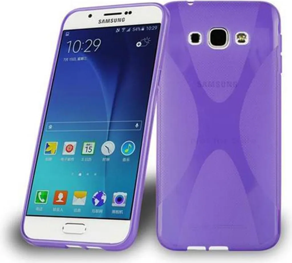 Cadorabo Custodia Samsung A8 2015 Viola - Design Italiano e TPU